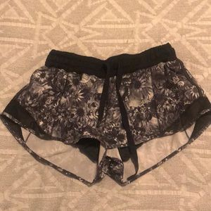 Lululemon Floral Hotty Hot Short